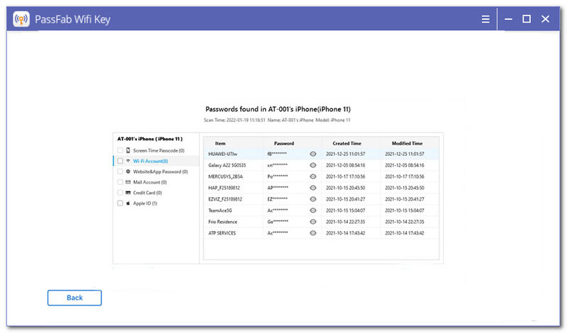 PassFab WiFi Key Crack Password