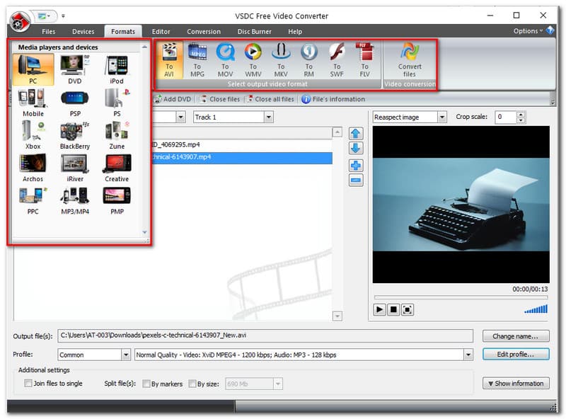 VSDC Free Video Converter Am besten für