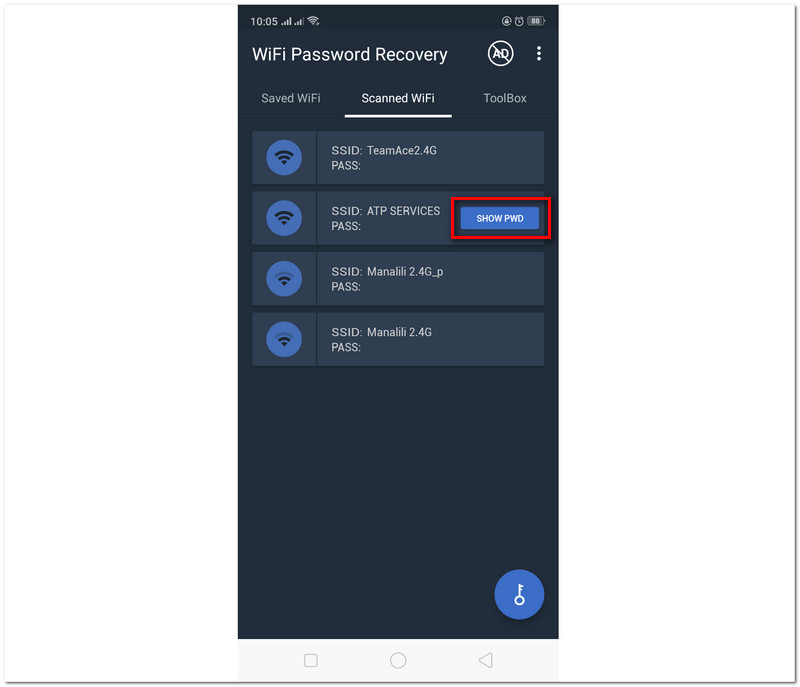 WiFi Password Recovery Show Password