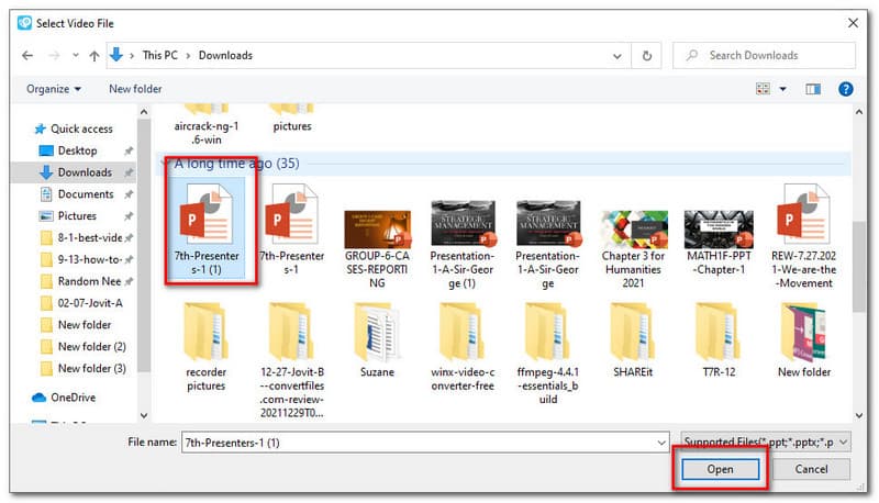 Aiseesoft PPT เป็น Video Converter เลือกไฟล์