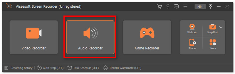 Aiseesoft Screen Recorder Audio snimač