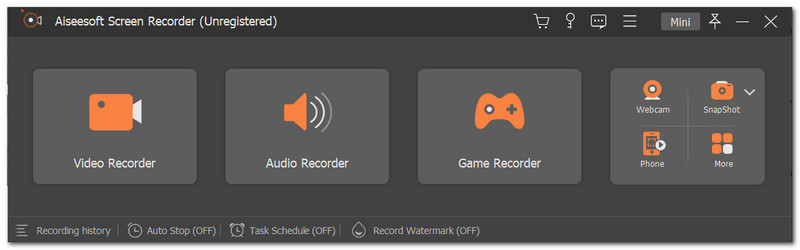 Aiseesoft Screen Recorder Interface