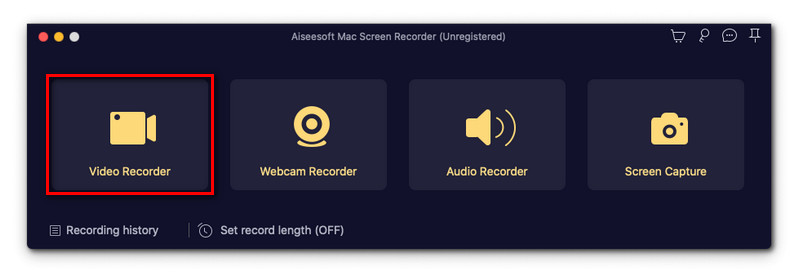 เครื่องบันทึกหน้าจอ Aiseesoft Mac Video Rec