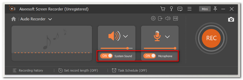 Aiseesoft 스크린 레코더 사운드 켜기