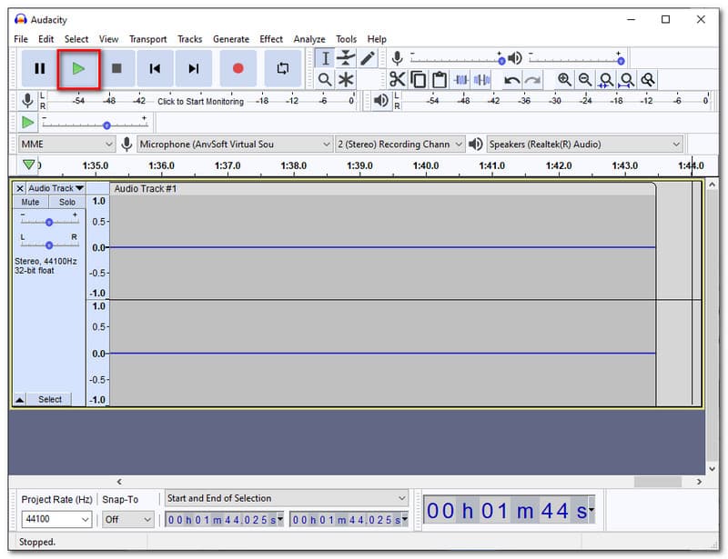 Pemutar Audio Audacity