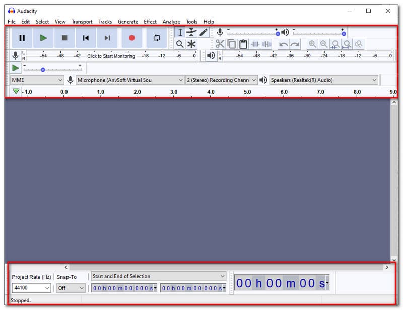 Funções do Audacity