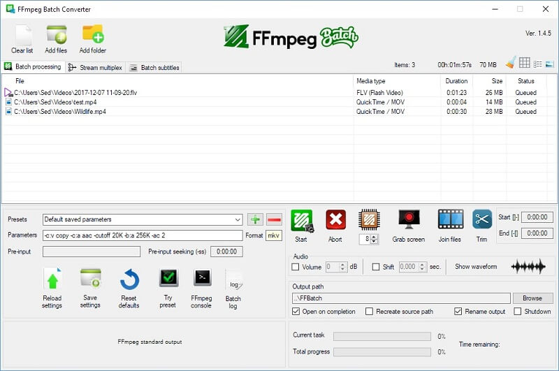 Convertiți MP4 în Web FFmpeg