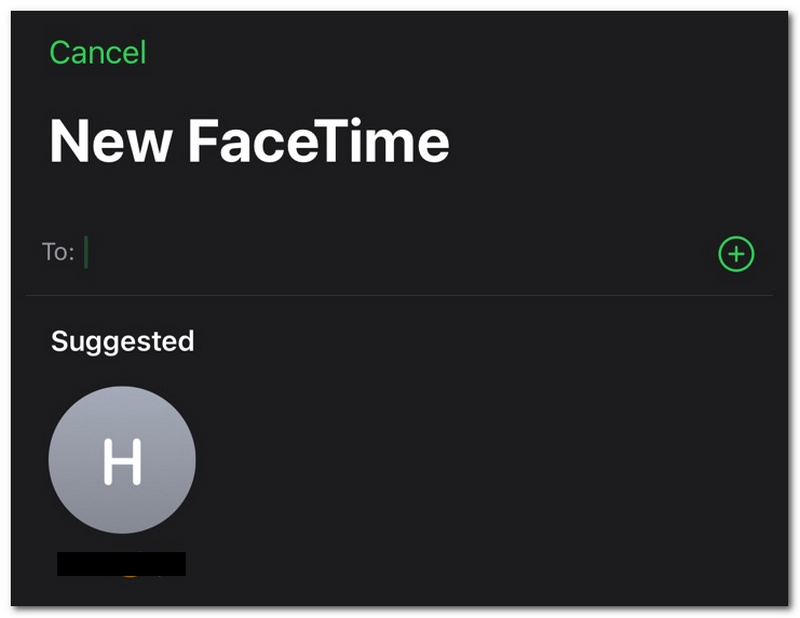 Facetime Přidat kontakt