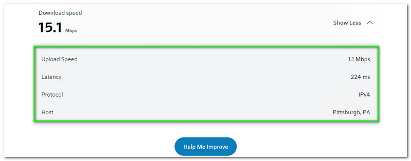 Xfinity Speed-testresultater