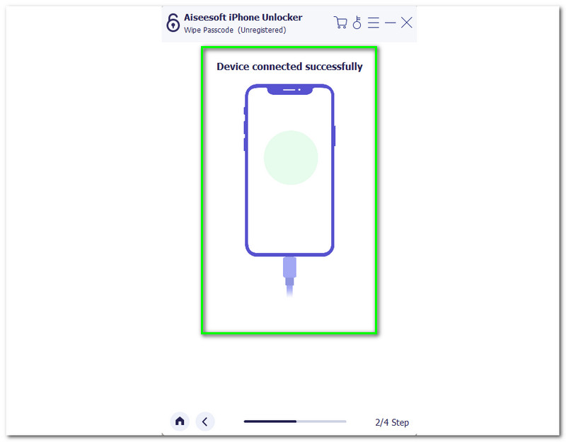 Aiseesoft iPhone Unlocker Connected