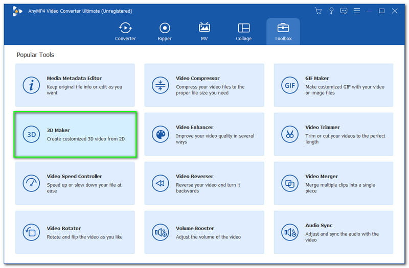برنامج AnyMP4 Video Converter Ultimate 3D Maker
