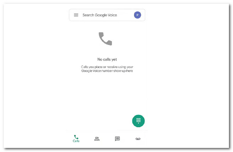 Google Voice Efectuați un apel