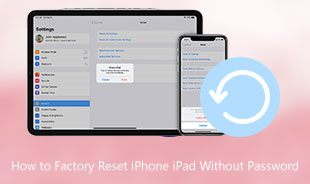 Slik tilbakestiller du iPhone iPad til fabrikkstandard uten passord