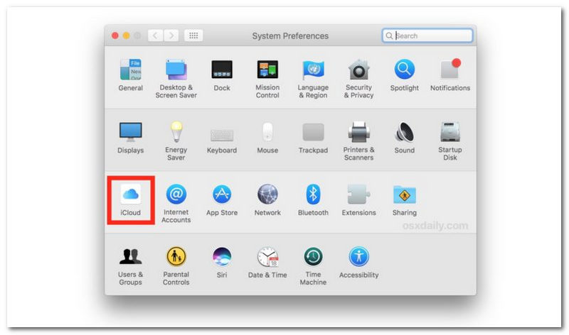 Apple ID:n poistaminen Mac-paneelin vaihtoehdoista