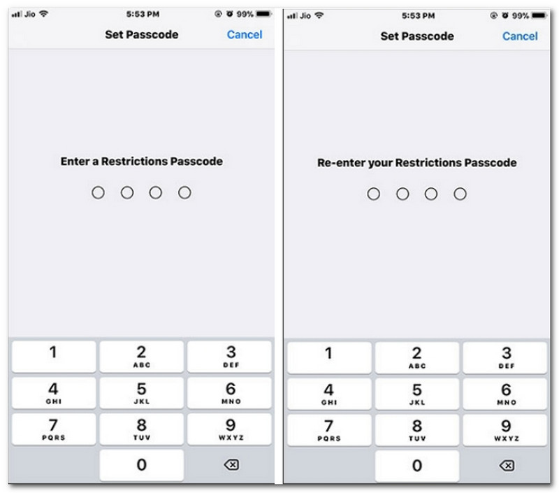 iOS 11 Níže zadejte heslo