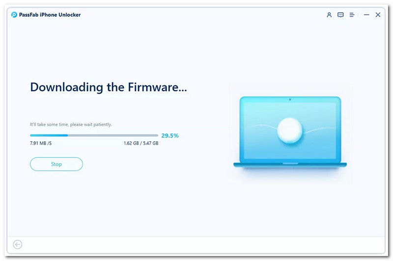 PassFab iPhone Unlocker Mengunduh Firmware