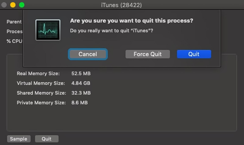 Quit iTunes Process