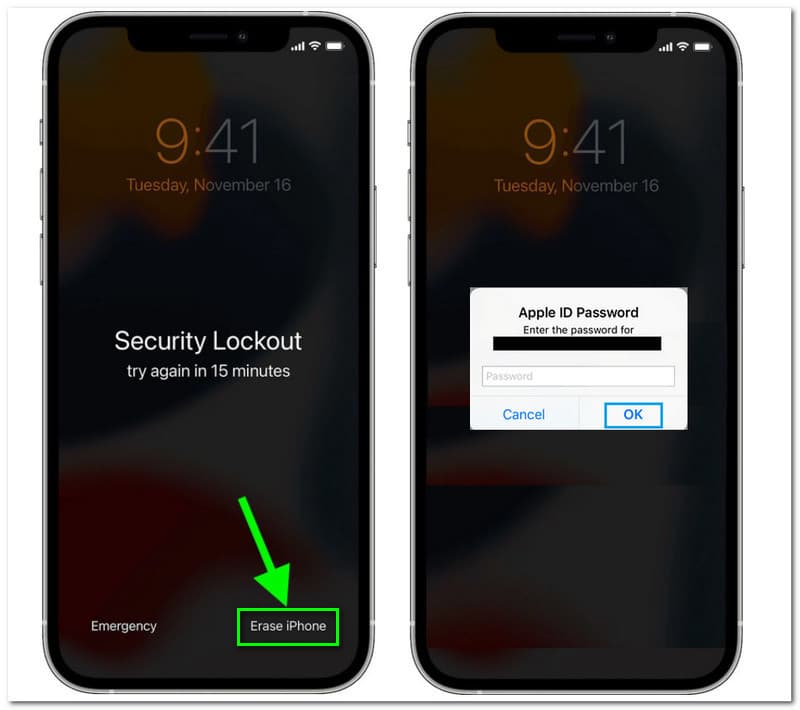 Nulstil iOS 15 Apple ID-adgangskode