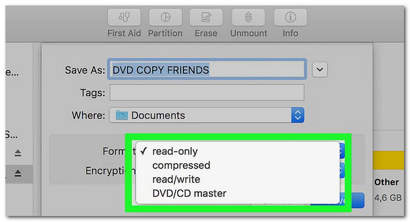 Save as DVD CD Master