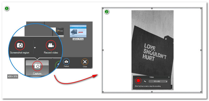 Screenpresso Spela in video