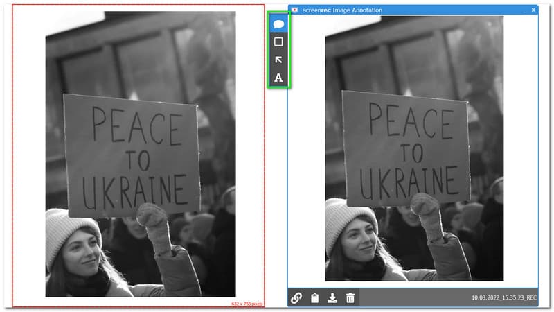 ScreenRec 스크린샷 및 이미지 주석 찍기