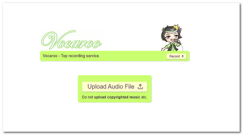 Vocaroo Recorder Interface