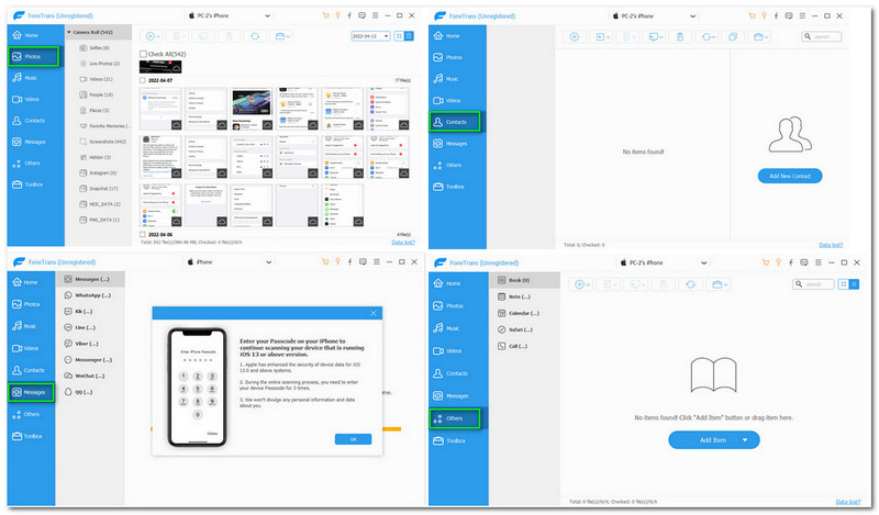 Aiseesoft FoneTrans Gestisci foto, contatti, messaggi e altro