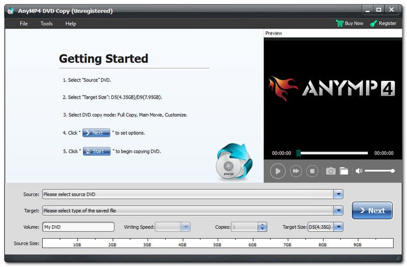 ANYMP4 DVD COPY Alternativa