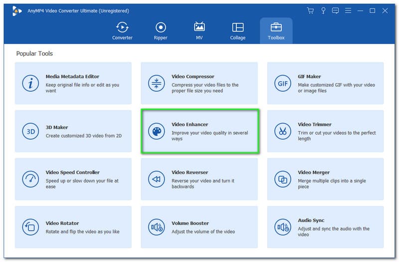 Améliorateur ultime AnyMP4 Video Converter