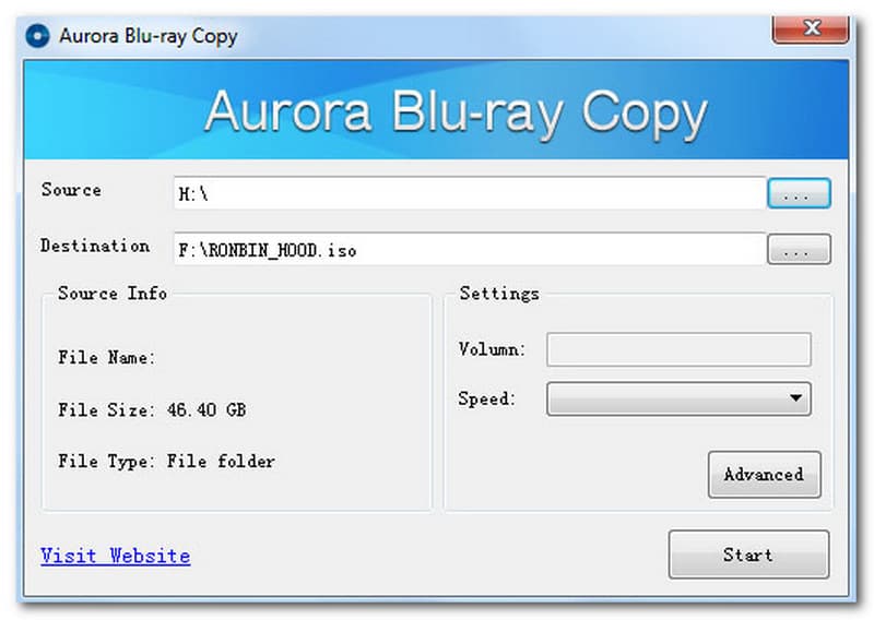 Aurora Blu-ray-kopie