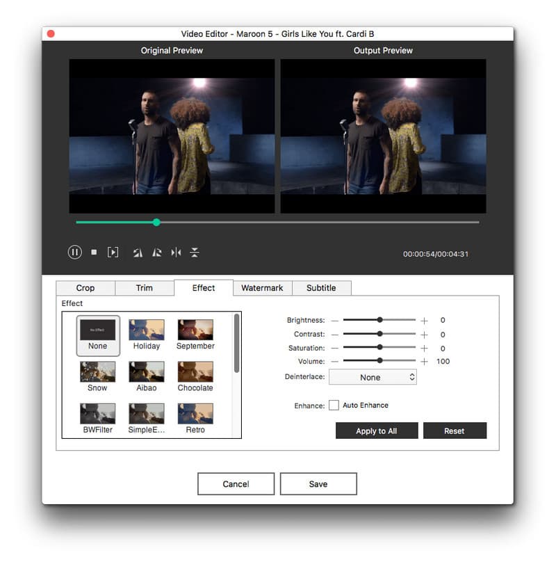 iSkySoft DVD CReator Videobewerkingsfunctie