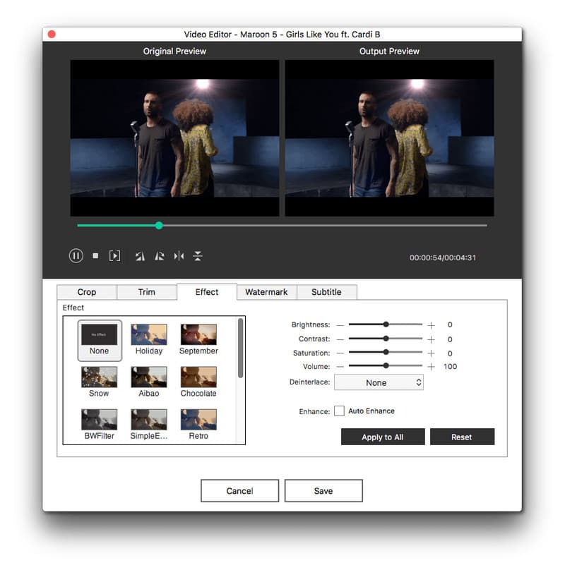 Funzionalità di editing video iSkySoft DVD CReator