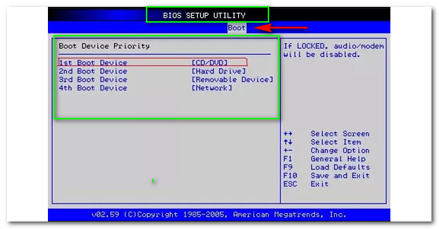 PCUnlocker Bios -asetusohjelma