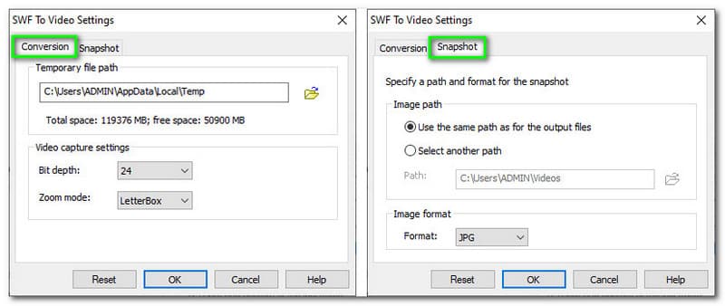 Sothink SWF to Video Converter Conversion and Snapshot