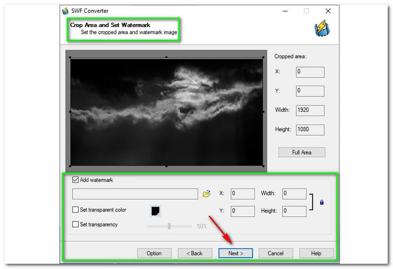 Sothink SWF to Video Converter Watermark