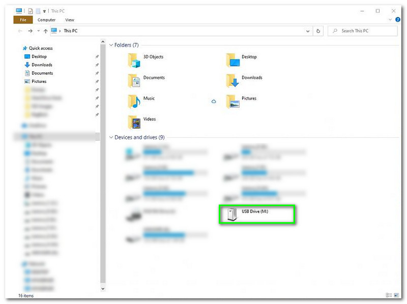 BitLocker-gendannelsesnøgle File Explorer Vælg USB-drev