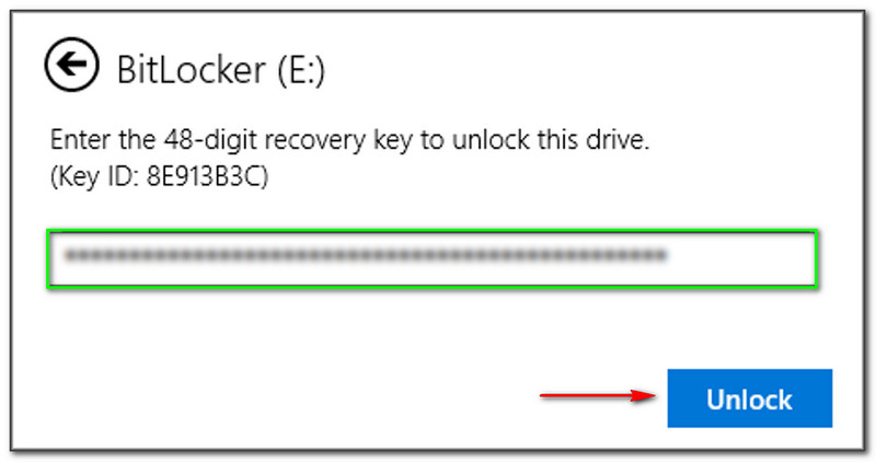 BitLocker-gendannelsesnøglelås op