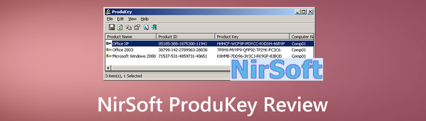 Recenze NirSoft ProduKey