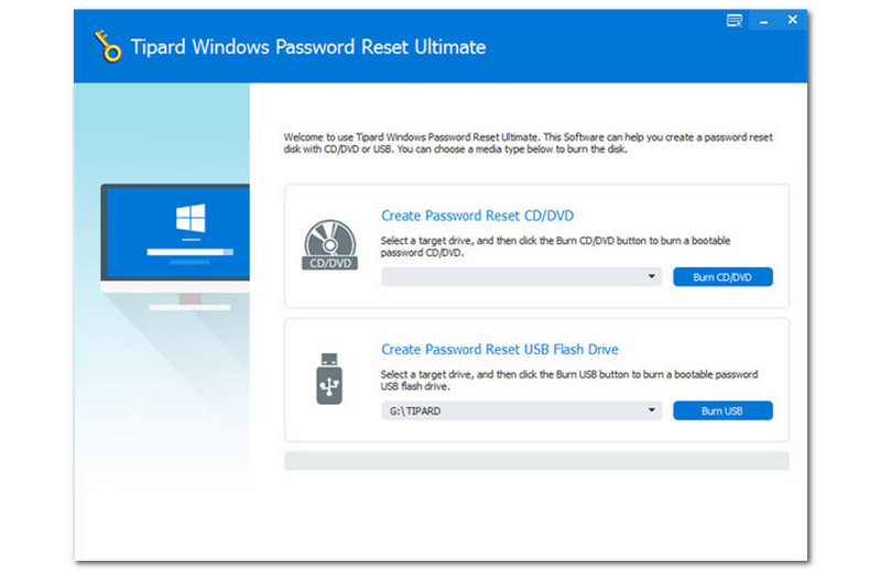 Förbigå Windows Admin-lösenord skapa en startbar disk