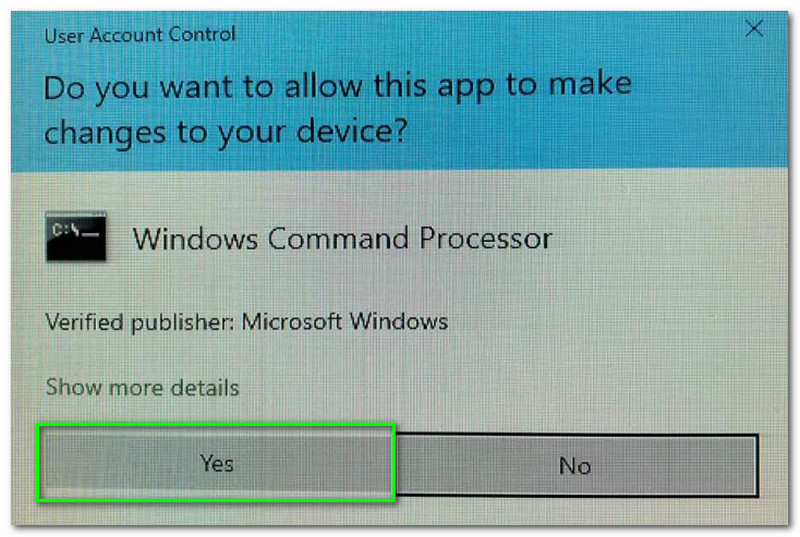 Cum să găsiți cheia de produs Windows Atingeți butonul Da
