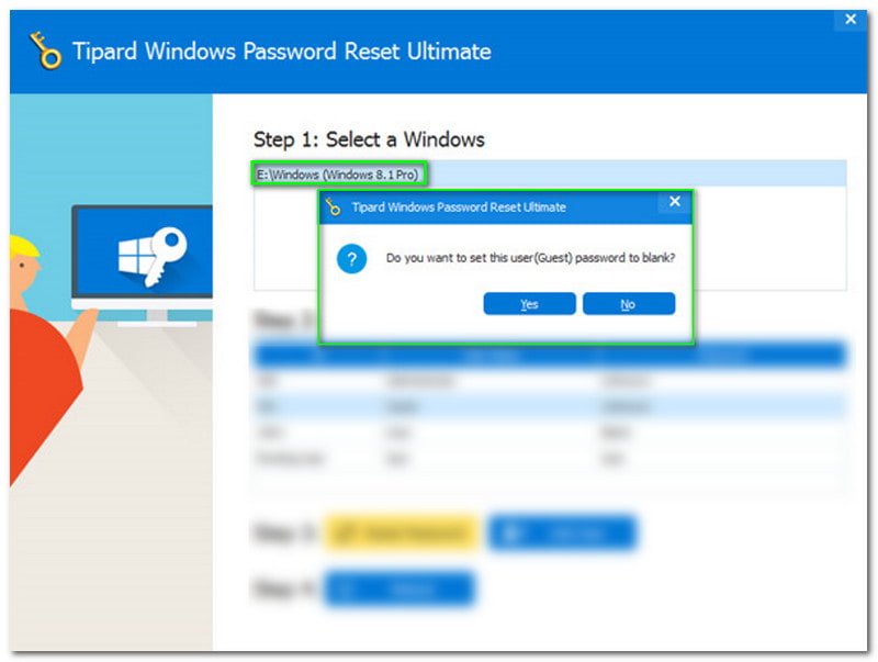 Windowsin salasanan palauttaminen Valitse tili tai Windows
