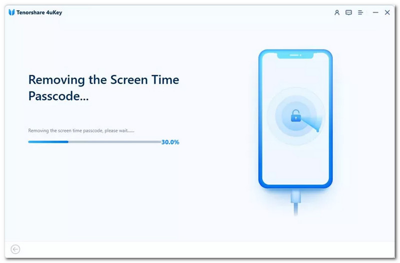 Tenorshare 4uKey Eliminarea codului de acces Screen Time