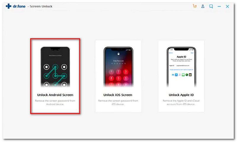 DR Fone Unlock Android Screen