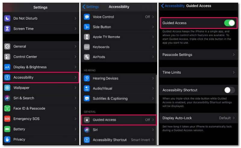 iPhone Accessibility Guided Access