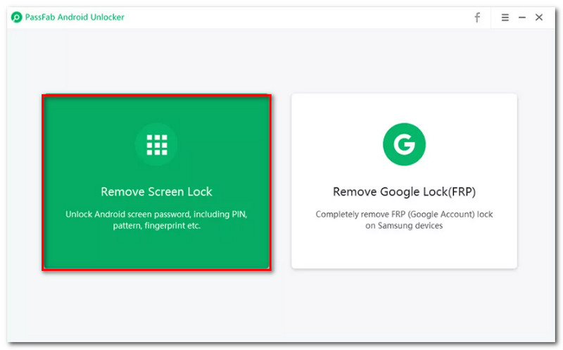 PassFab Android Unlocker הסר נעילת מסך