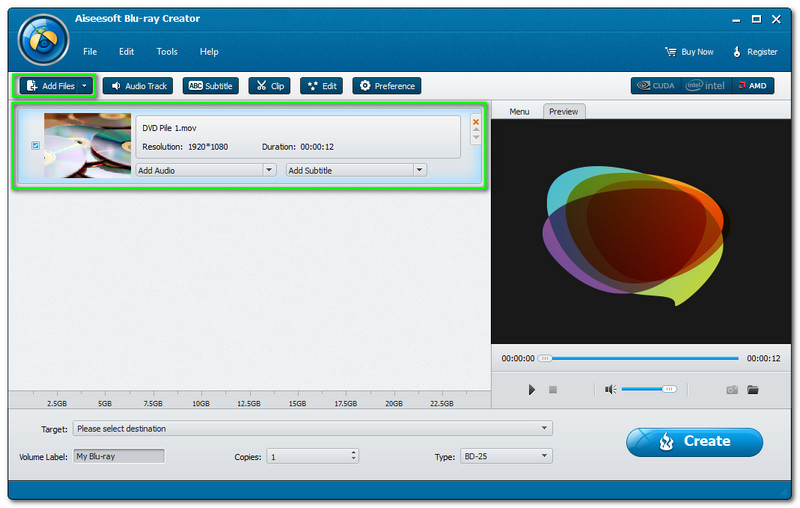 Solution Blu-ray Creator File Explorer