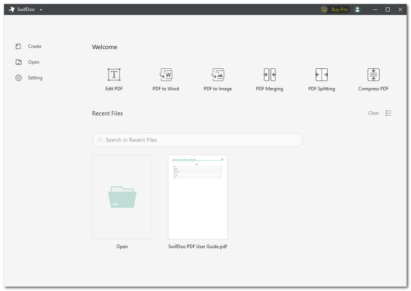 SWIFDOO PDF Interface