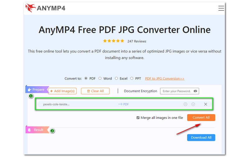 Best JPG to PDF Converters Anymp4 Free PDF JPG Converter Online