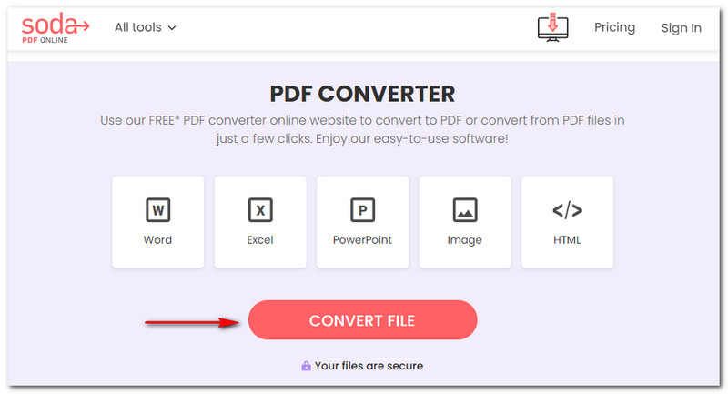 Meilleurs convertisseurs PDF JPG Soda PDF