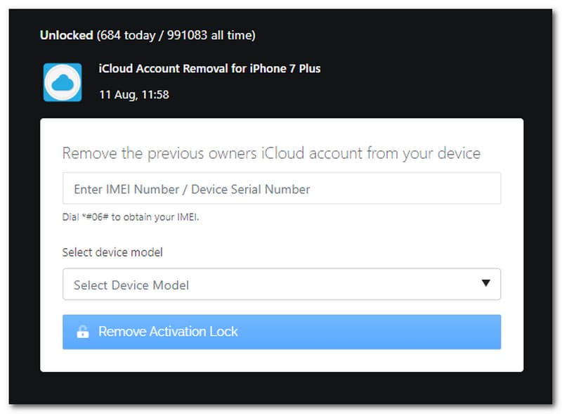 إفتح مباشر على iCloud Unlock